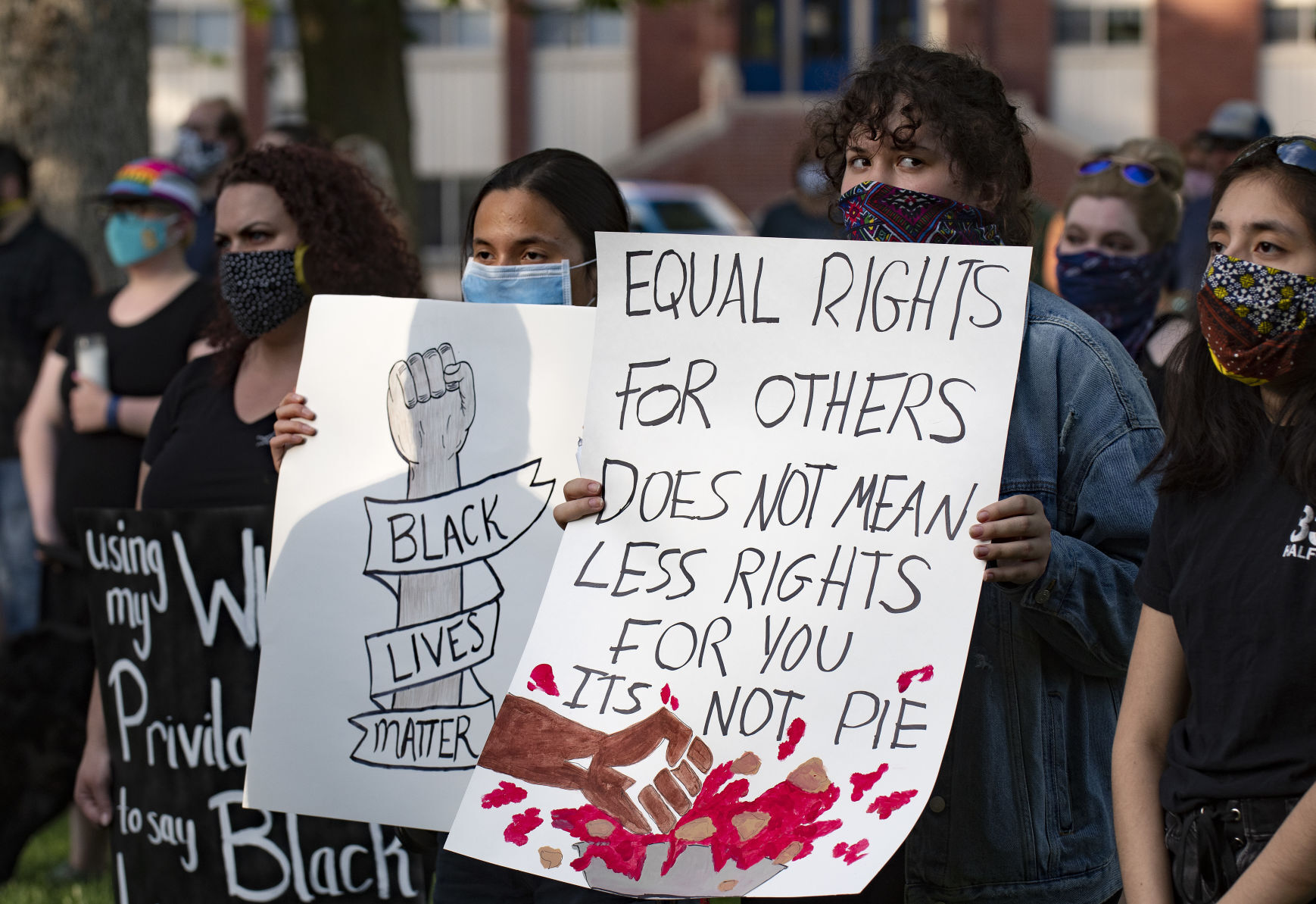 A vigil for George Floyd and others